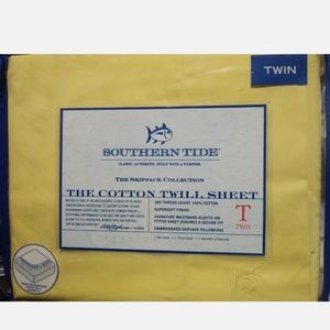 New Southern Tide Twin size sheet set Yellow